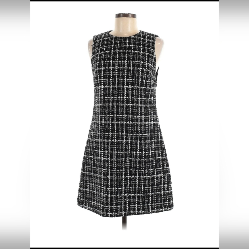 Alice & Olivia For Nordstrom Black and White Sheath Mini Dress